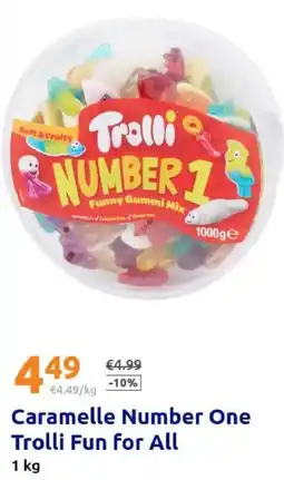 Action Caramelle Number One Trolli Fun for All offerta