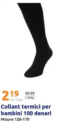 Action Collant termici per bambini 100 denari offerta