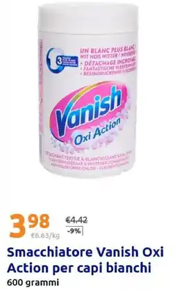 Action Smacchiatore Vanish Oxi Action per capi bianchi offerta