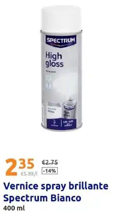 Action Vernice spray brillante Spectrum Bianco offerta