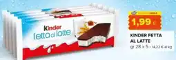 Oasi Kinder fetta al latte offerta