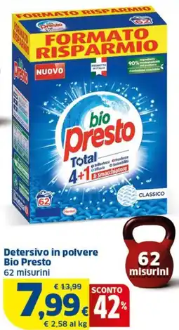 Ok Sigma Detersivo in polvere Bio Presto offerta