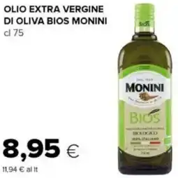 Oasi Olio extra vergine di oliva BIOS MONINI offerta