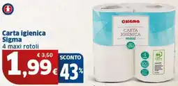 Sigma Carta igienica Sigma offerta