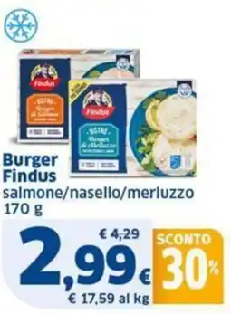 Sigma Burger Findus salmone/nasello/merluzzo offerta