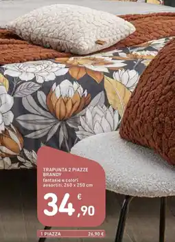 Spazio Conad Trapunta 2 piazze brandy offerta