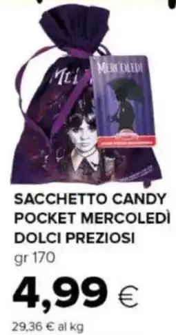 Oasi Sacchetto candy pocket mercoledì dolci preziosi offerta