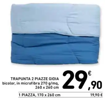 Trapunta 2 piazze gioia
