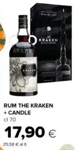 Oasi Rum the kraken + candle offerta
