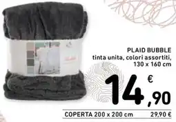Spazio Conad Plaid bubble offerta