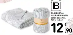 Spazio Conad Plaid coral laura biagiotti offerta