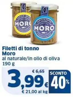 Sigma Filetti di tonno Moro al naturale/in olio di oliva offerta