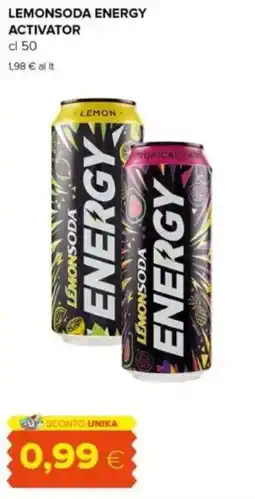 Oasi Lemonsoda energy activator offerta