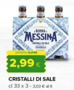 Oasi Birra messina cristalli di sale offerta