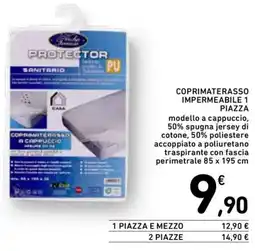 Spazio Conad Coprimaterasso impermeabile 1 piazza offerta