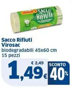Sigma Sacco Rifiuti Virosac biodegradabili offerta