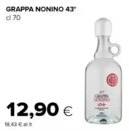 Oasi Grappa nonino 43° offerta