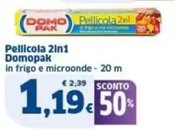 Sigma Pellicola 2in1 Domopak in frigo e microonde offerta