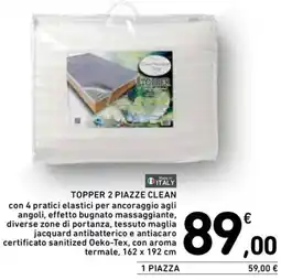Spazio Conad Topper 2 piazze clean offerta