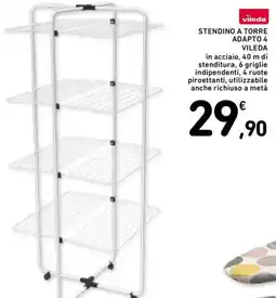 Spazio Conad Stendino a torre adapto 4 vileda offerta