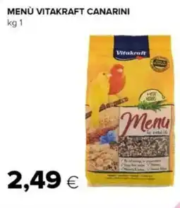 Oasi Menù vitakraft canarini offerta