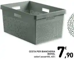Spazio Conad Cesta per biancheria bohol offerta