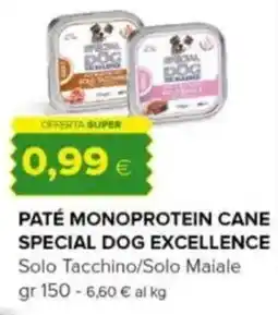 Oasi Paté monoprotein cane special dog excellence offerta