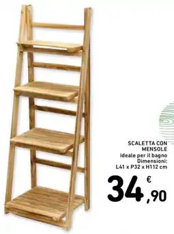 Spazio Conad Scaletta con mensole offerta