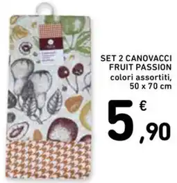 Spazio Conad Set 2 canovacci fruit passion offerta