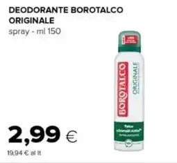 Oasi Deodorante borotalco originale spray offerta