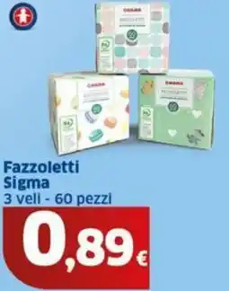 Sigma Fazzoletti Sigma offerta