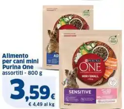 Sigma Alimento per cani mini Purina One offerta