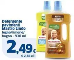 Sigma Detergente pavimenti Mastro Lindo legno/limone/ bagno offerta