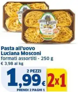 Sigma Pasta all'uovo Luciana Mosconi offerta
