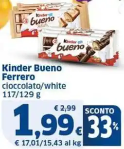 Sigma Kinder Bueno Ferrero cioccolato/white offerta