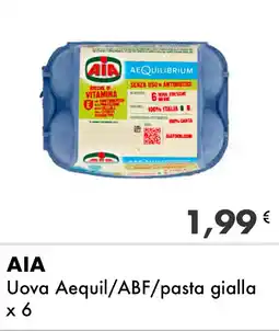 Iper Tosano AIA Uova Aequil/ABF/pasta gialla offerta