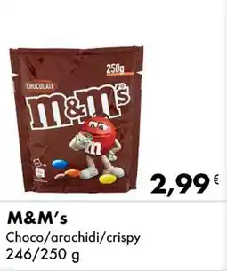 Iper Tosano M&M's Choco/arachidi/crispy offerta