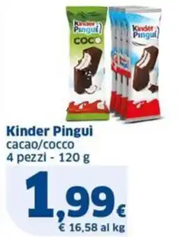 Sigma Kinder Pingui cacao/cocco offerta