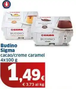 Sigma Budino Sigma cacao/creme caramel offerta