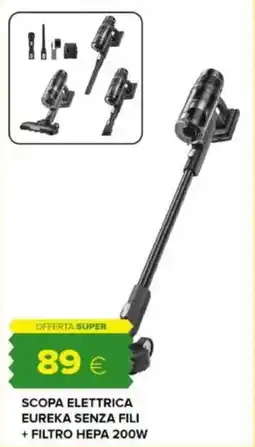Oasi Scopa elettrica eureka senza fili + filtro hepa 200w offerta