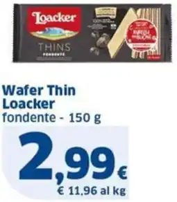 Sigma Wafer Thin Loacker fondente offerta