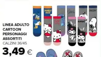 Oasi Linea adulto cartoon personaggi assortiti offerta