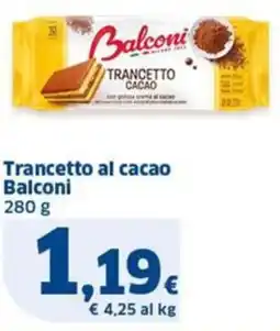 Sigma Trancetto al cacao Balconi offerta