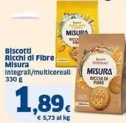 Sigma Biscotti Ricchi di Fibre Misura Integrall/multicereall offerta
