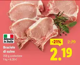 Lidl Braciole di suino offerta