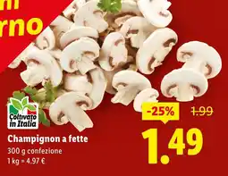 Lidl Champignon a fette offerta