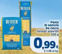 Sigma Pasta di semola offerta