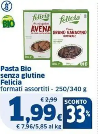 Sigma Pasta Bio senza glutine Felicia offerta