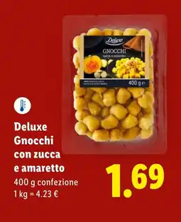 Lidl Deluxe Gnocchi con zucca e amaretto offerta
