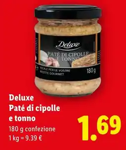 Lidl Deluxe Paté di cipolle e tonno offerta